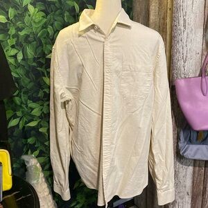 Men’s cotton linen blend button up. EUC- like new